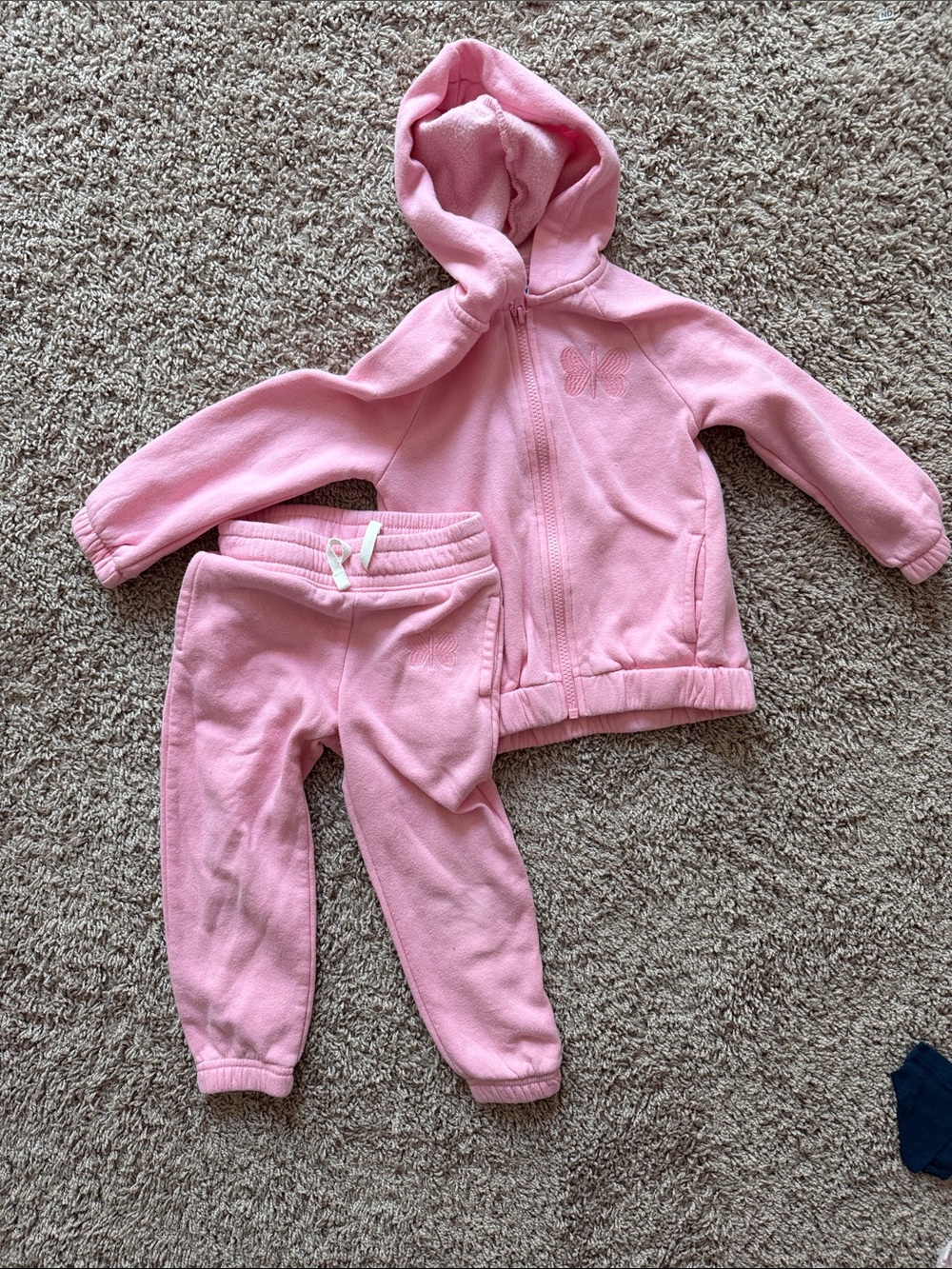 Old Navy Pink Girls' Fleece Hoodie & Jogger Set